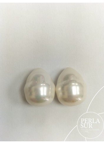 Pareja Perilla shell 1/2t 12x15mm barroca