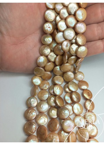 Coin 12mm Golden strand