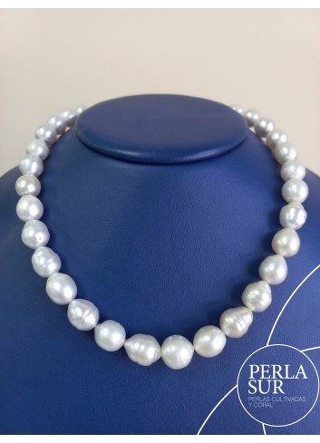 Collar perla australiana B 10'2 a 12mm 35p 42cm