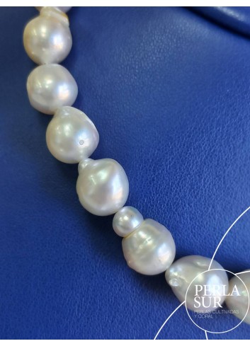 Collar perla australiana B 9 a 12mm 37p 42cm