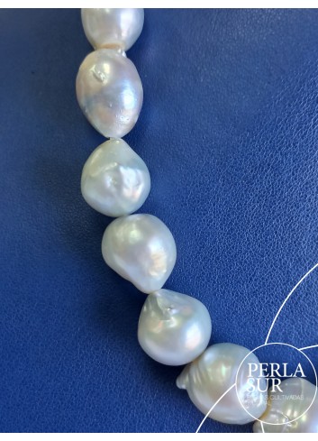 Necklace 12´3x15mm Baroque Australian Pearls