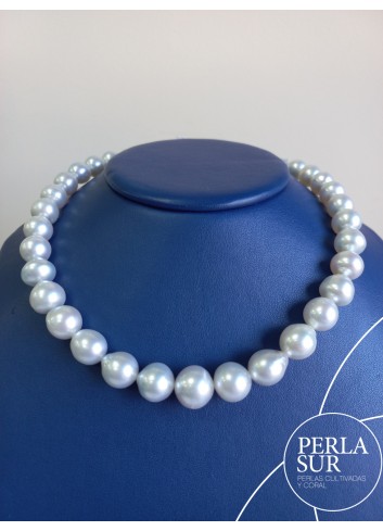 Necklace 10x14mm SemiBaroque Australian Pearls
