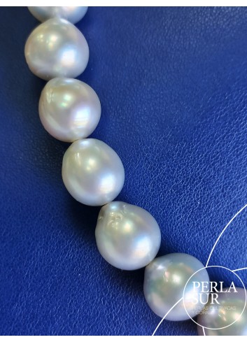 Necklace 10x14mm SemiBaroque Australian Pearls