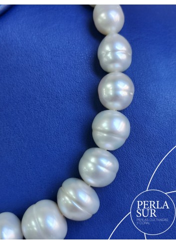 Necklace 11x16´4mm Circle Baroque Australian Pearls