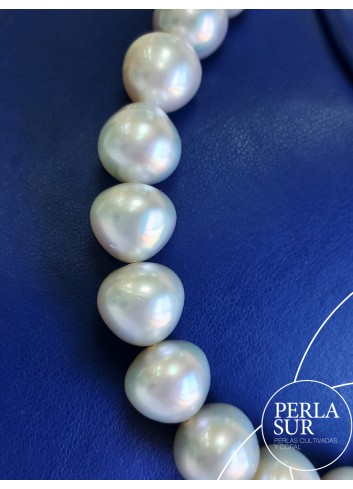 Necklace 11´1x15´7mm Drop Baroque Australian Pearls
