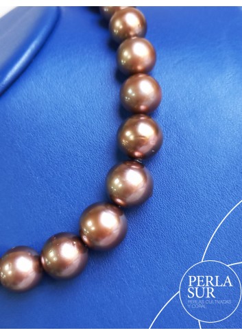 Collar Chocolate 12X15mm Redondo