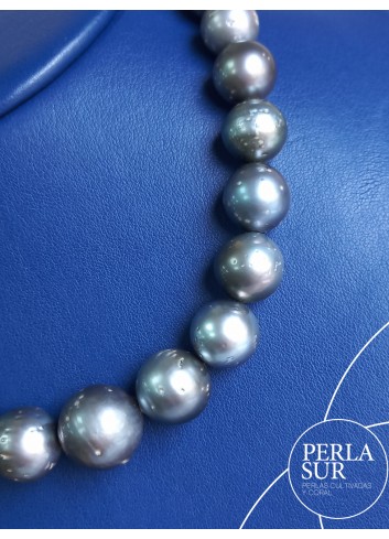 Necklace 10´9x16´2mm Tahiti Pearls