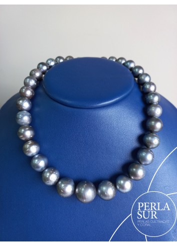 Necklace 10´9x16´2mm Tahiti Pearls