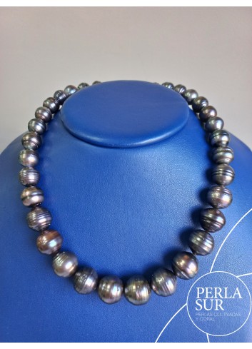 Collar Tahití 10'6x14'8mm Barroca Círculos