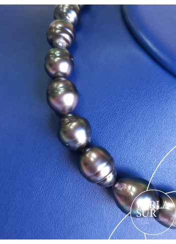 Necklace 9´9x14´7mm Baroque Drop Tahiti Pearls
