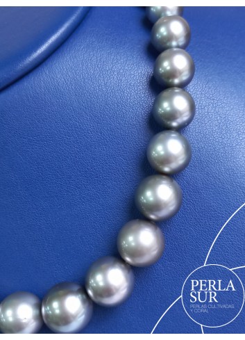 Collar Tahití R 10x14'7mm Gris Azul