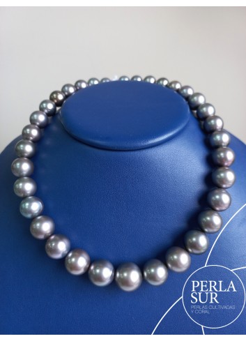 Collar Tahití R 10'2x14'8mm Gris Berenjena