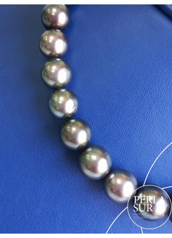 Collar Tahití R 10x13'5mm Oliva Oscuro