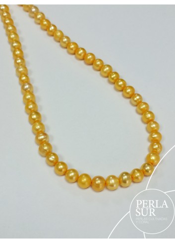 Strand 7-7'5mm Semibaroque Gold