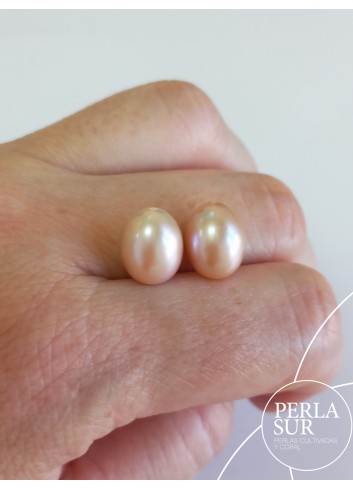 Pair Drop 9x12mm 1/2drilled Natural Colour