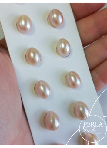 Par 9x13mm Oval 1/2T. Color Natural