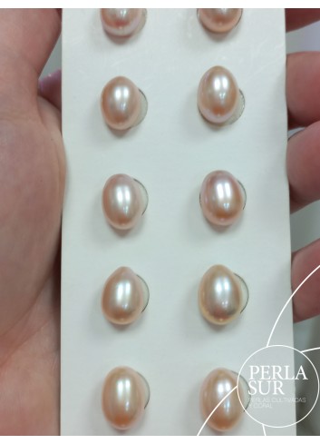 Par 9x13mm Oval 1/2T. Color Natural