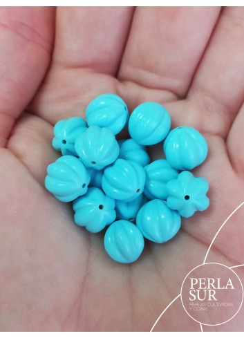 Bola 10mm Gallón Pasada Turquesa Reconstituída