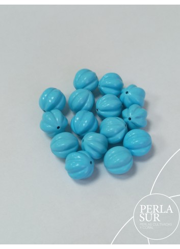 Bola 10mm Gallón Pasada Turquesa Reconstituída