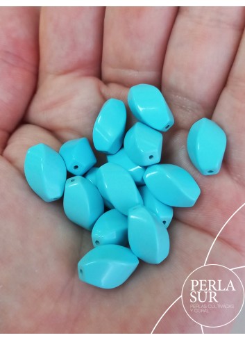 Tornado 14x8mm Pasado Turquesa Reconstituída