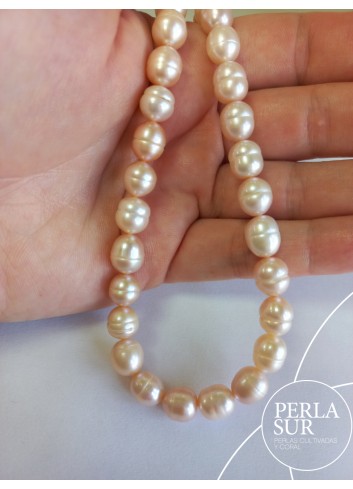 Strand 8-8'5mm Baroque circle natural salmon