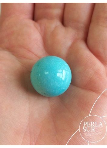 Bola pasada turquesa natural 20mm