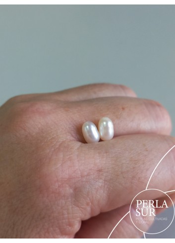 Par Oval 5x8mm 1/2T. Blanca