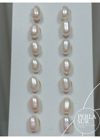 Par Oval 5x8mm 1/2T. Blanca