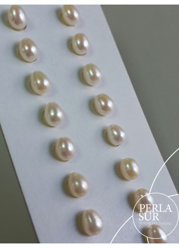 Par Oval 5x6mm 1/2T. Blanca