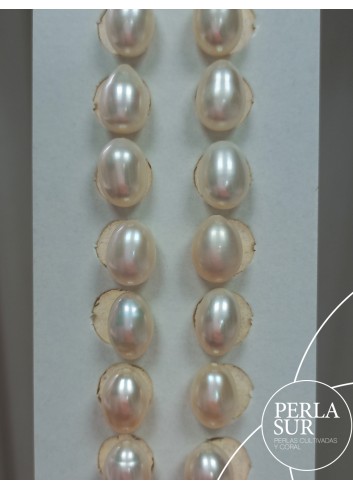Par Oval 7x10mm 1/2T. Blanca