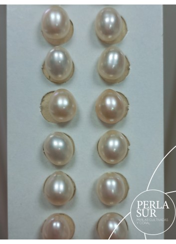 Par Oval 7'5/8x9mm 1/2T. Blanca