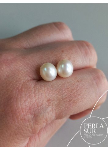 Par Oval 8x9mm 1/2T. Blanca