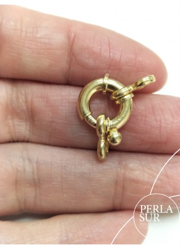 Sailor´s clasp 12mm silver goldplated