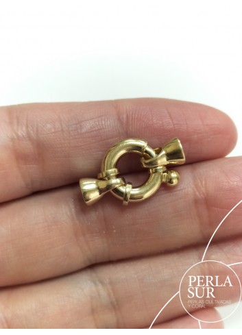 Sailor's clasp 12mm goldplated silver