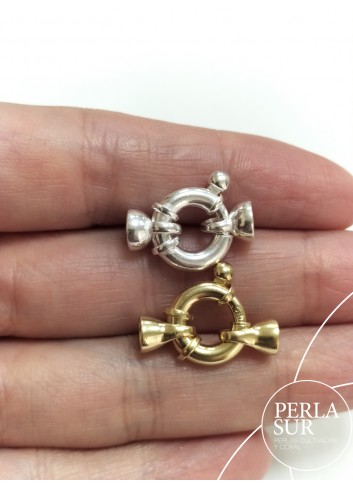 Sailor's clasp 12mm goldplated silver