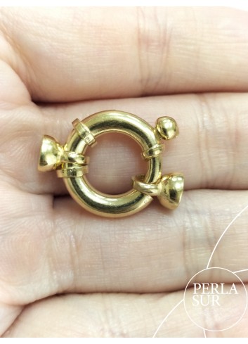 Sailor's clasp 16mm goldplated silver