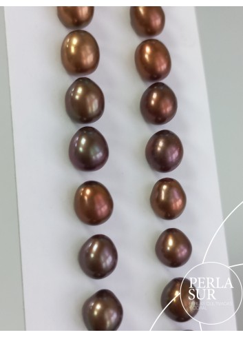 Par 7-7'5mm Chocolate 1/2T. Oval