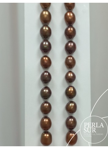 Par 7-7'5mm Chocolate 1/2T. Oval