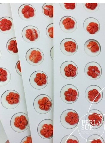 Par Flor 5 pétalos 10 a 12mm