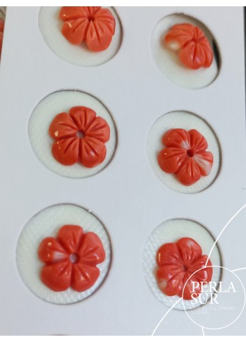 Par Flor 5 pétalos 10 a 12mm