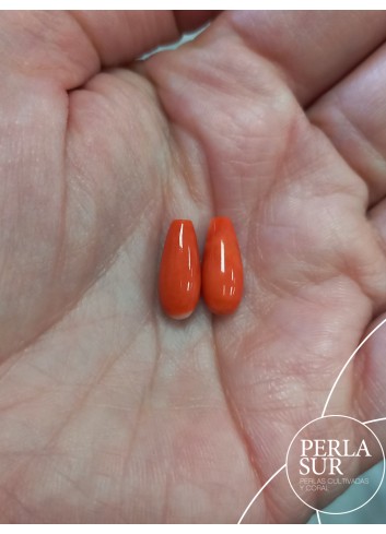 Par Perillas 6x14mm 1/2T coral japonés