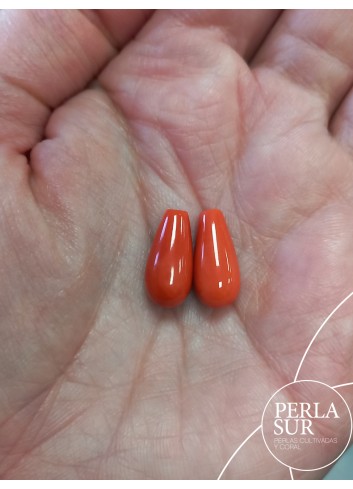 Par Perillas 7x15mm 1/2T coral japonés