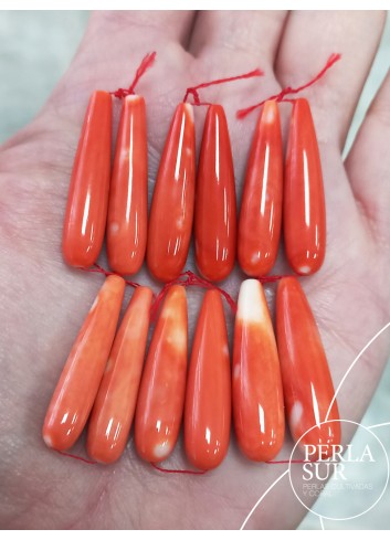 Perillas 30mm PASADAS coral japonés