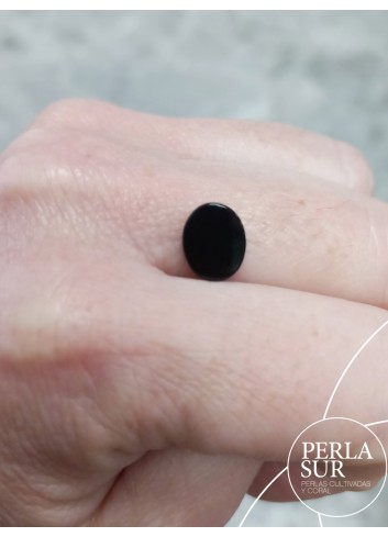 Sara 8x10mm Camafeo Nácar Tahití + Ónix