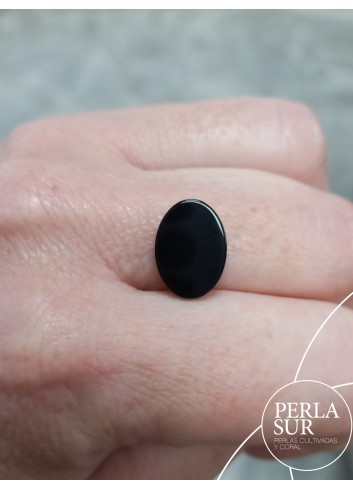 Sara 10x14mm Camafeo Nácar Tahití + Ónix