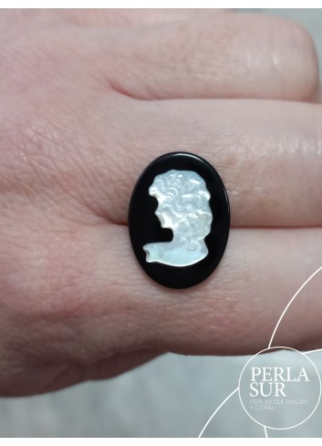 Victoria 15x20mm Camafeo Nácar Australiana + Ónix