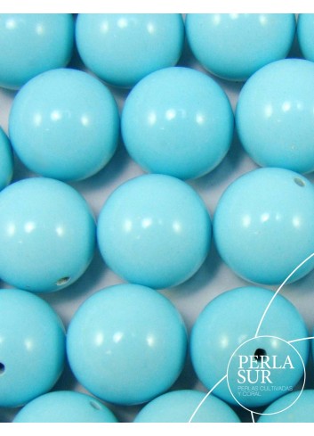 Bola 9mm 1/2T. Turquesa Reconstituída