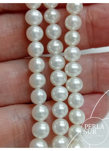 Hilo perla 5-5'5mm semiredonda