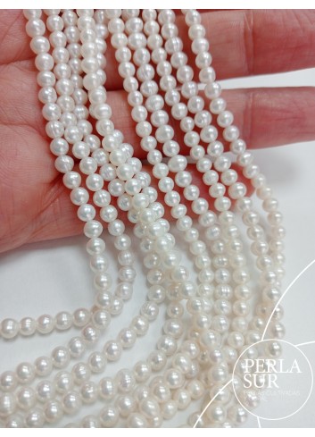 Hilo perla semiredonda 3'5-4mm