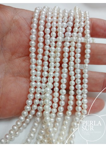 Hilo perla semiredonda 3'5-4mm